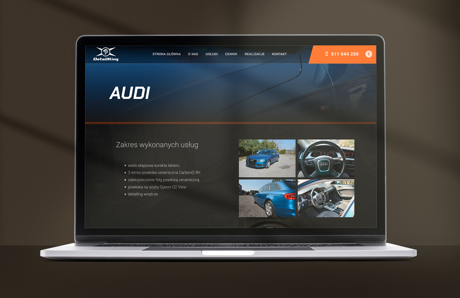 Strona internetowa dla Auto Detailing Kraśnik strona usługi