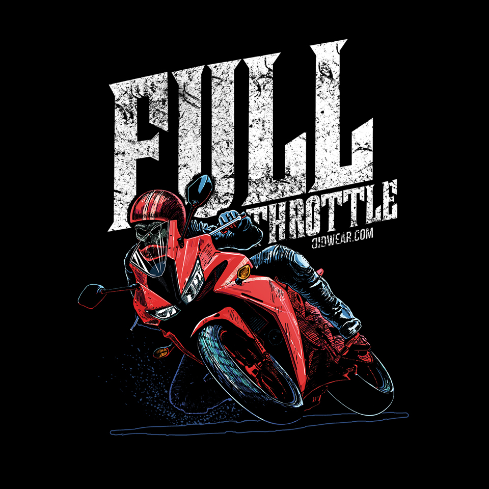 Ilustracje na koszulki - wzory motocyklowe