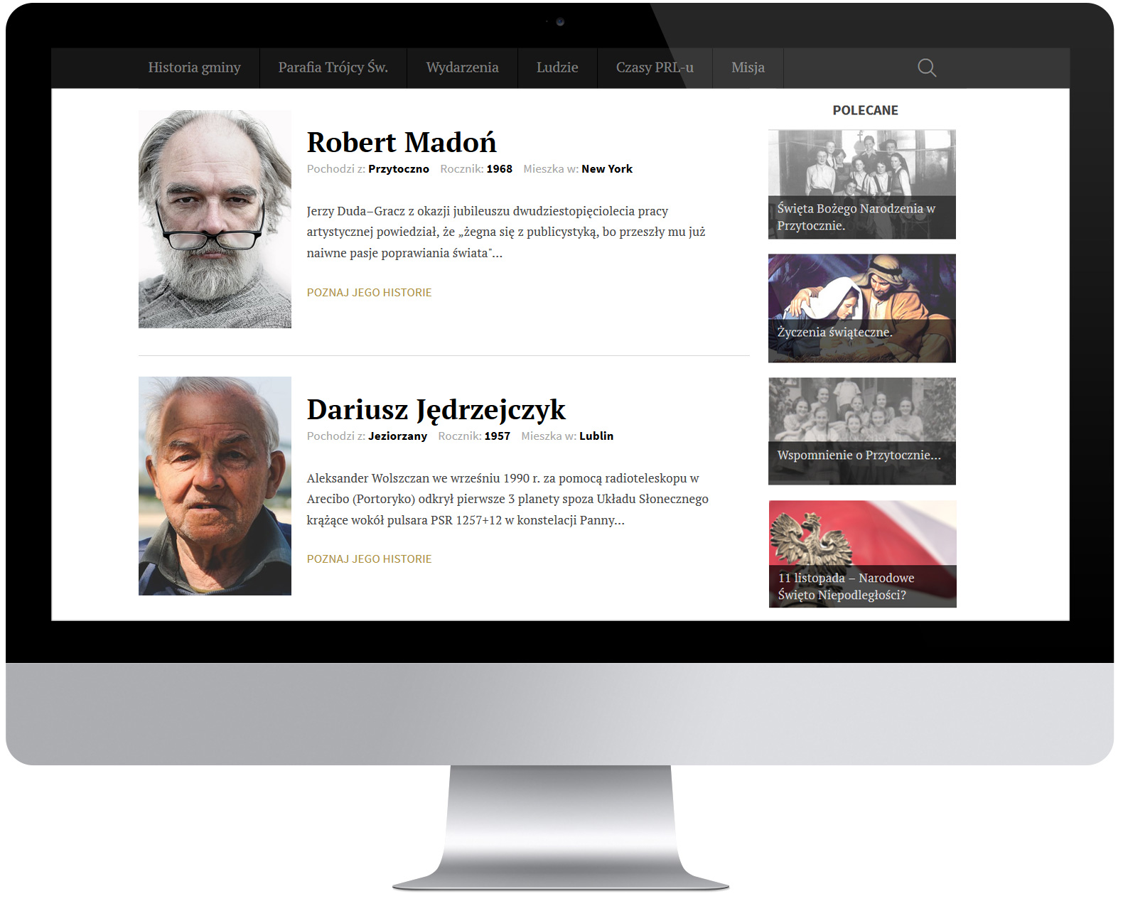 Strona internetowa przytoczno.pl - wydarzenia